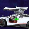 1:24 Pagani Huayra BC Alloy Sports Model Diecast Metal Racing Car Vehicles Model Simulation Sound Light Collection Kids Toy Gift