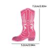 Pink Disco Ball Cowgirl Embroidery Patch Iron On Cute Cartoon Design for Denim Jacket Party Wear Kawaii Western Theme Badges