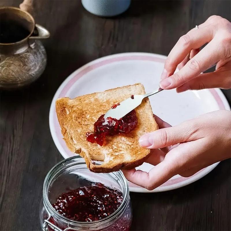 304 Stainless Steel Butter Knife Jam Bread Cheese Dessert Spreader for Kitchen Breakfast Baking Tableware Cutlery