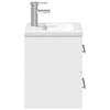 Washbasin Cabinet with Built in Basin White
