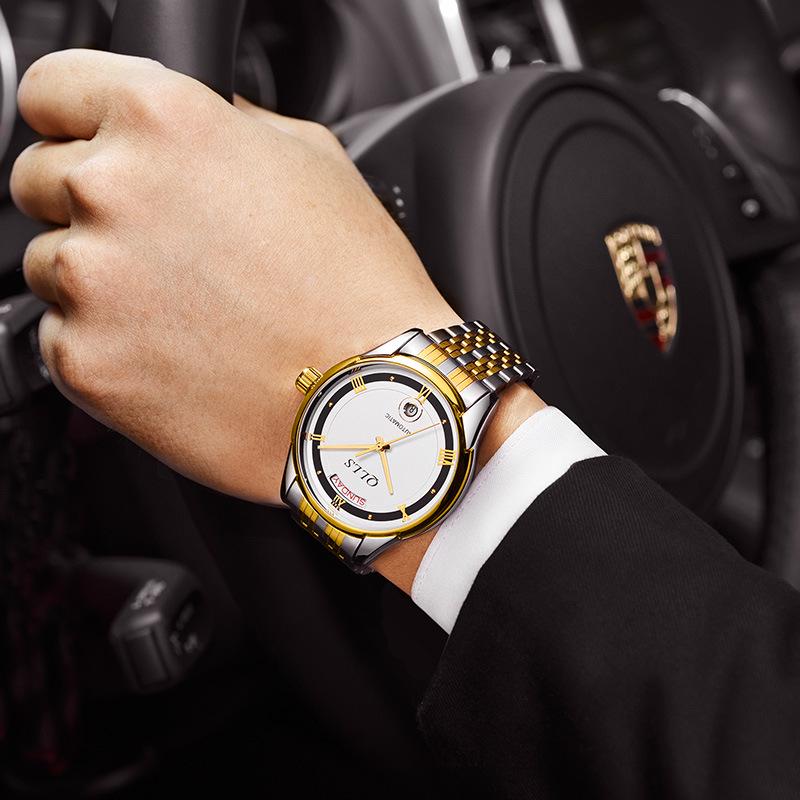 QLLS Qiluoshi Automatic Swiss-Certified Trendy Business Calendar Watch