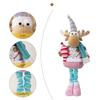 Snowman Elk Old Man Pink Telescopic Doll Children Xmas Gift Christmas Tree Decoration Home Wedding Party Supplies Plush Ornament