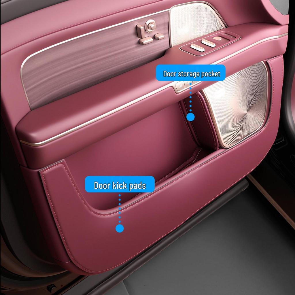 Suitable for 26 NIO 3rd Gen ES8 Models: Car Door Kick Panels & Interior Protection Mats