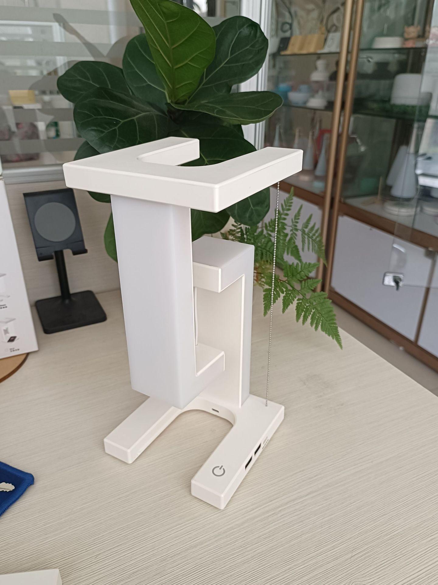 

Креативная светодиодная настольная лампа, поддержка плавающей настольной лампы, функция беспроводной зарядки 10 Вт, прикроватная лампа, новая инновационная светодиодная лампа, учебная лампа для офиса Without charging белый