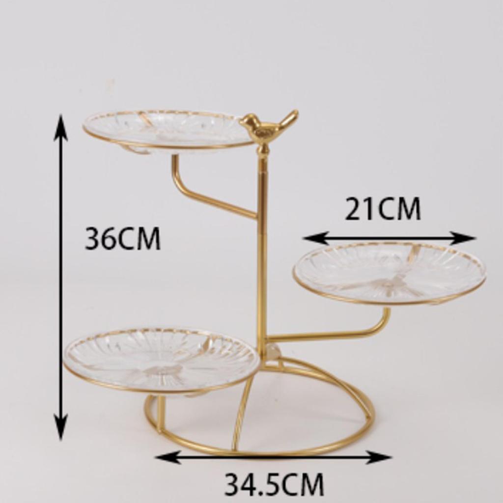 3 Tier Serving Tray Cookie Trays Display Stand Round Cupcake Cake Cooking