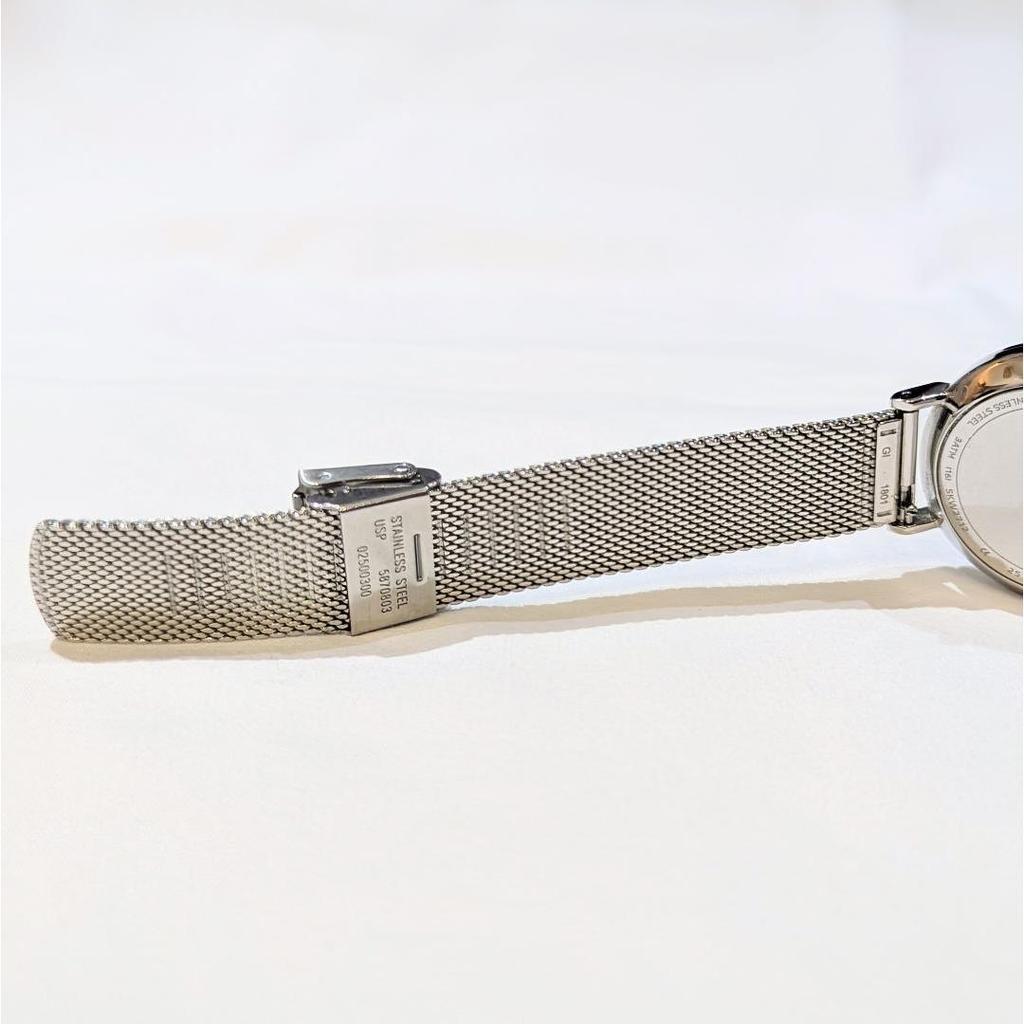Used SKAGEN HALD Battery Replaced Ladies Good Condition Silver