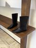 Coarse heel woven square head medium boots women's autumn and winter new design sense niche short boots sleeve fashion boots