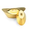 Pure Copper Gold Ingot Solid Desktop Ornaments Simulation Treasure Bowl Ornament  Living Room