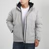 adidas Warm Hooded Casual Sports Cotton Jacket Winter Men Jacket Gray FT2416