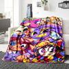 1Pc Colorful Cartoon Characters Blanket Soft Throw Blanket For Home Bedroom Bed Sofa Travel Office Solid Christmas Blanket