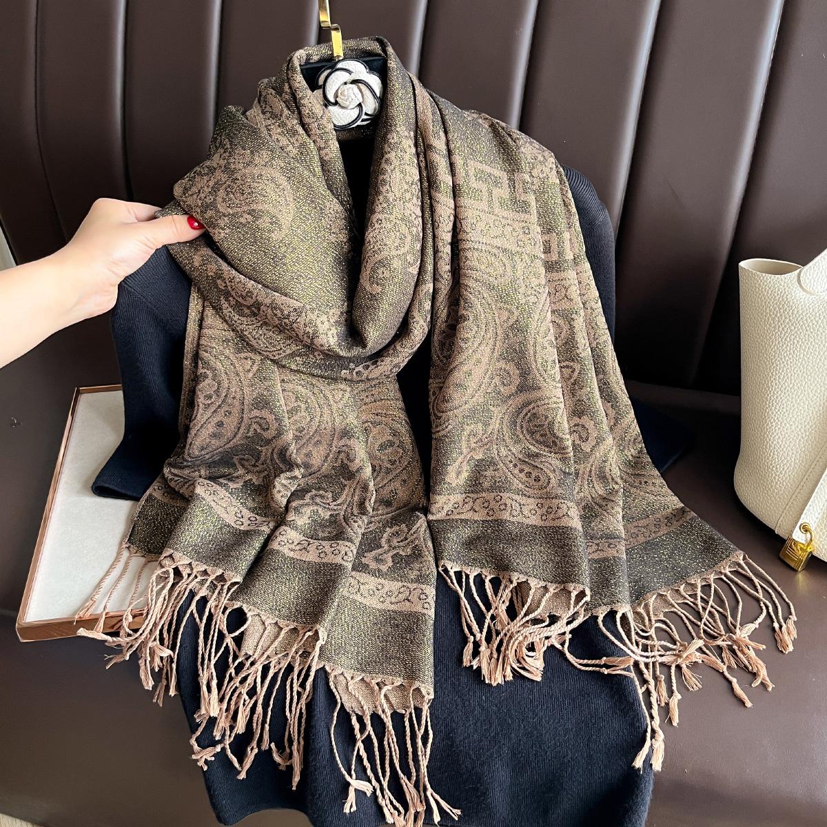 

Роскошный бренд осенний кашемировый пашминовый платок женский шарф теплый зимний шарф с дизайнерским принтом женский платок хиджаб палантин шарф