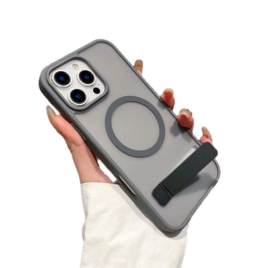 K pokožce šetrný matný jednoslovný stojánek magnetické sání pro pouzdro na mobilní telefon Apple All-inclusive Magsafe ochranné pouzdro pro pouzdro Apple 14pro