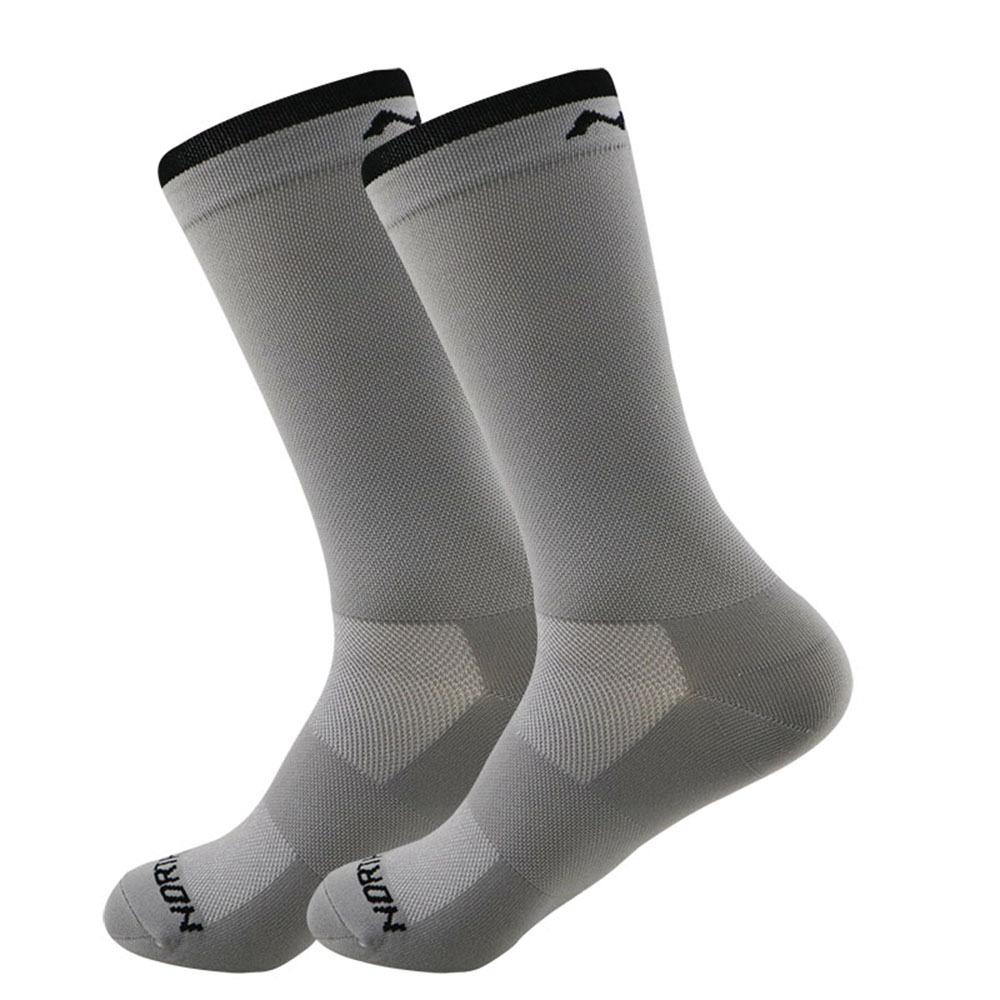 

1 Pair Football Socks Breathable High Elasticity Sports Socks Anti-Slip Wear-resistant Middle Tube Socks Men Women Cycling Socks сірий колір