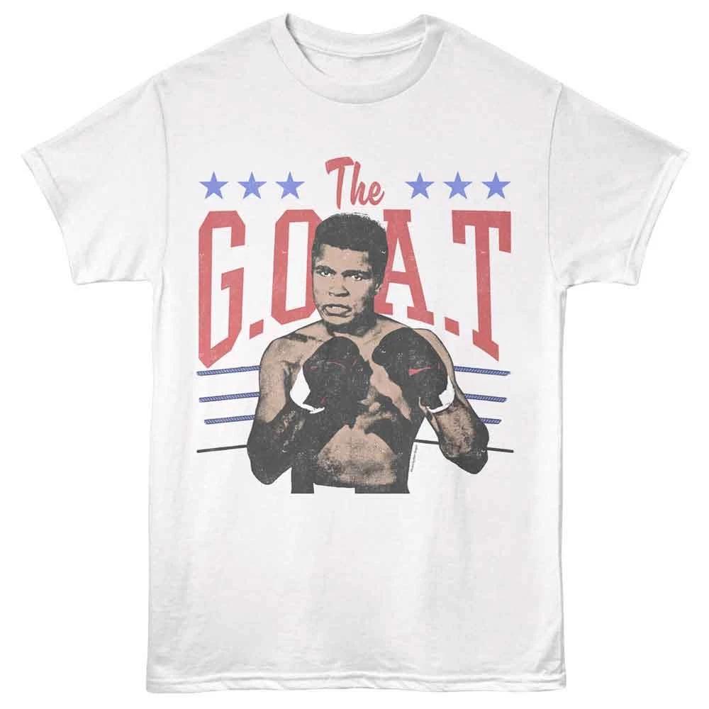 Muhammad Ali - The Goat - White - Front Print Unisex Short Sleeve Children s T-shirt 160