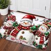 Christmas Tree Printed Floor Mat Anti Slip Mat for Entry Washbasin Small Carpet Absorbent Foot Mat Door Mat Soft and Comfortable
