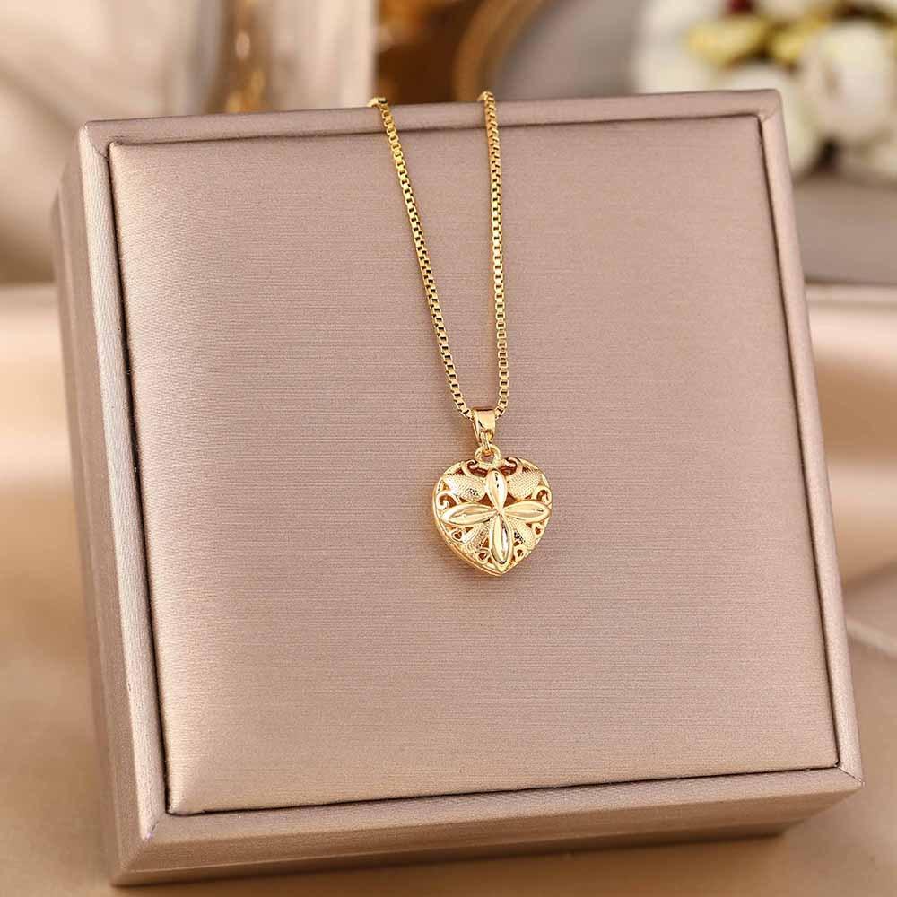Titanium Steel Necklace For Women Elegant Simple Fashion Zircon Collarbone Chain Light Luxury Niche Jewelry