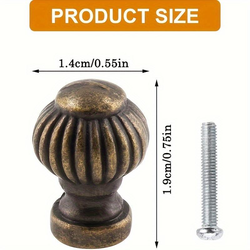 10/20 Stück Mini Vintage Laternenknöpfe 0,55 Zoll Antikbronze Schrankknöpfe Griffe für Schmuckkästchen Befestigungsschrauben mitgeliefert