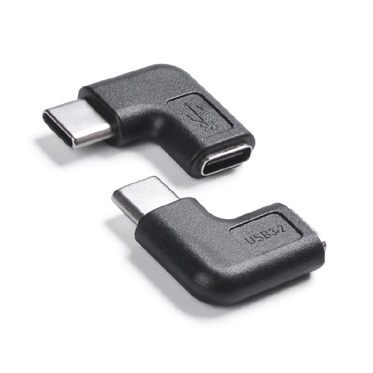 Right Angle USB C Elbow Adapter 10Gbps Transfer Speed 5A Charging Type C Female to Male Coupler for Cameras, Toy