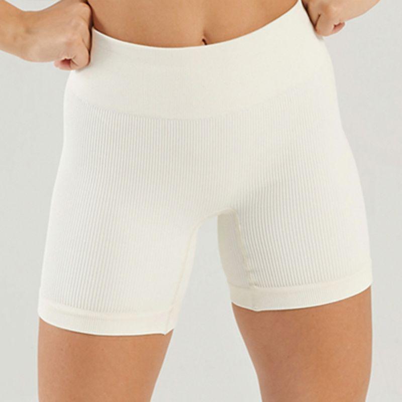 In Stock Fashion Seamless Knitting Thread Sexy Sports U Collar Vest Pants Yoga Clothes Fitness Suit