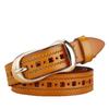 Meimeier New women's genuine leather belt - korean style versatile pure cowhide pin buckle belt
