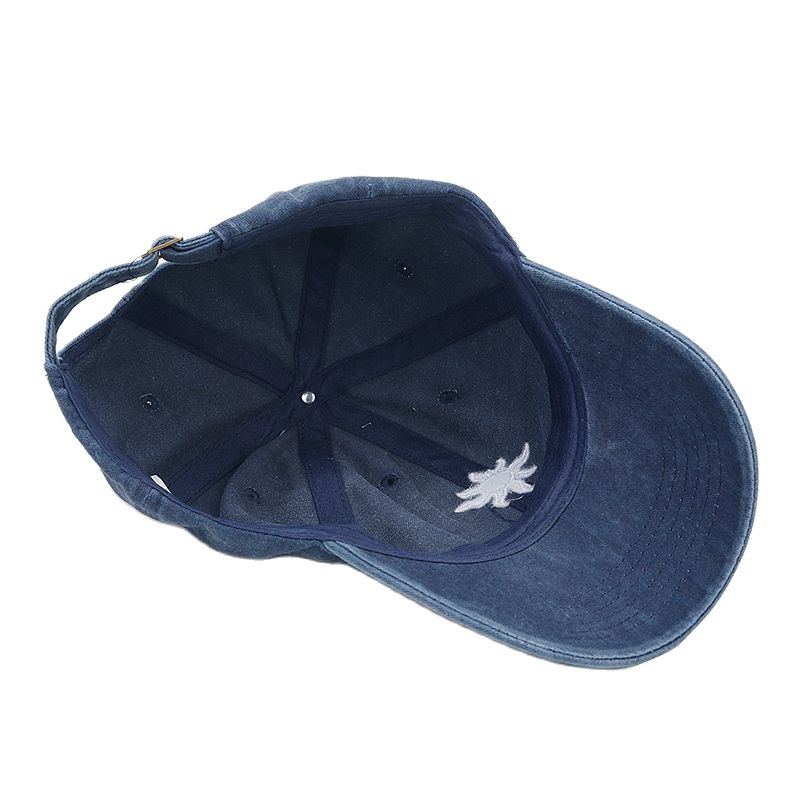 Retro Sonnstickerei Baseballkappen Frühling Sommer Herren Damen Gewaschene Baumwolle Verstellbar Lässiger Sonnenhut Streetwear Hip Hop Kappen