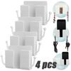4/2/1pcs Wall Mounted Mobile Phone Holder Multifunction Holder Remote Control Storage Box Charger Hook Cable Charging Dock Stand