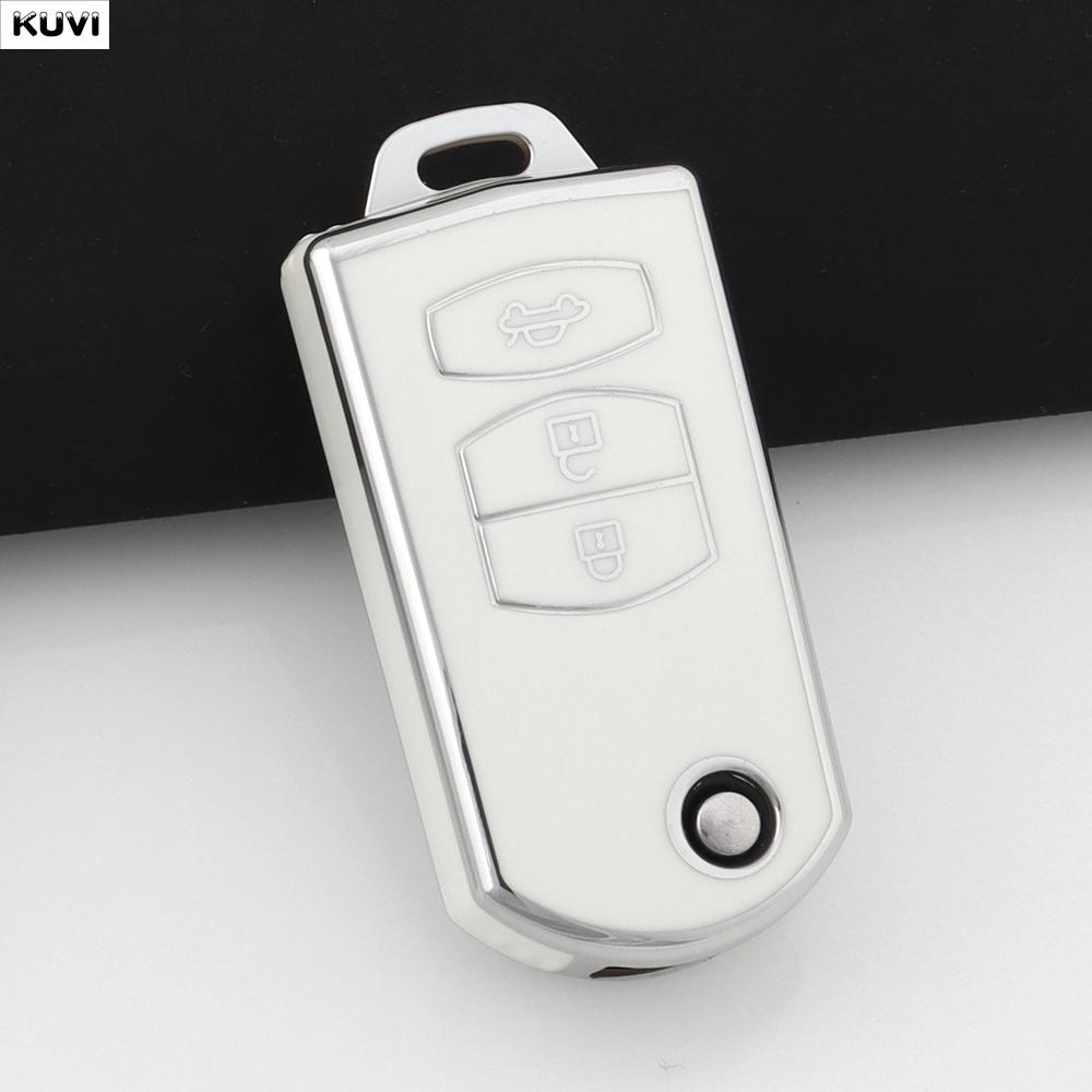 

2 3 Buttons Tpu Car Remote Folding Key Cover Case Shell Fob Keychain Protector For Mazda 2 3 5 6 Cx7 Cx9 Rx8 Mx5 Mpv Demio