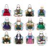 Beer Festival Oktoberfest Apron for Women Men Funny Female PartyCostume Outfit Kitchen Cooking Uniform Party Supplies