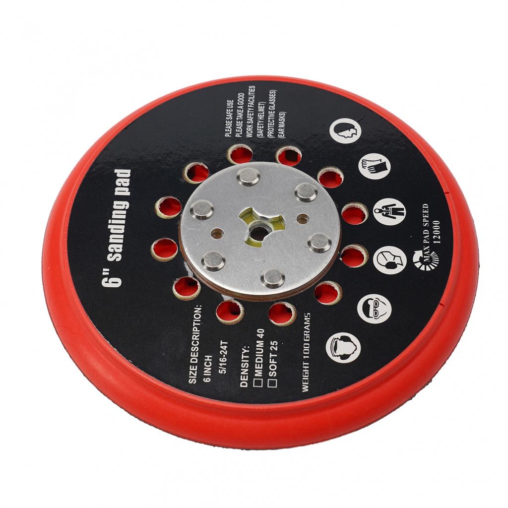 6-calowy pad szlifierski średni na rzep wielootworowy podkład do Bosch RSM6045
