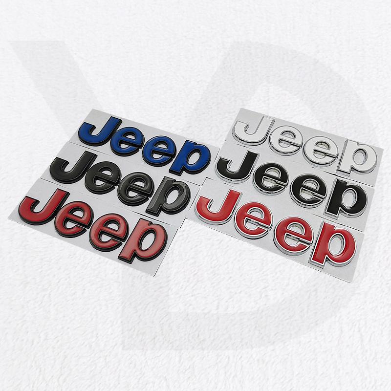 13.5X4cm Metal for Jeep Grand Cherokee Wrangler Renegade Patriot Compass Liberty Commander Car Front Trunk Side Emblem Stickers