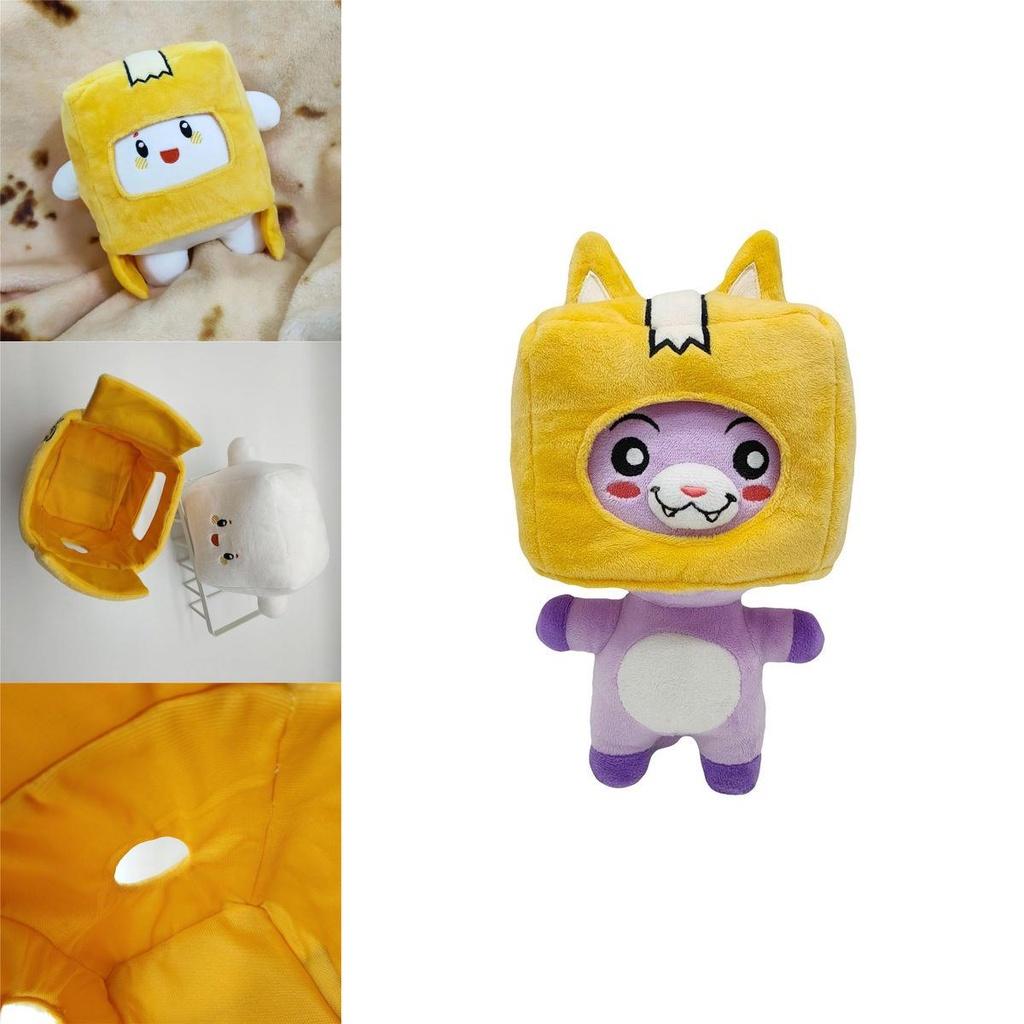 Lankybox Boxy Foxy Rocky Plushie Doll Soft Stuffed Toy Kid Game Figure