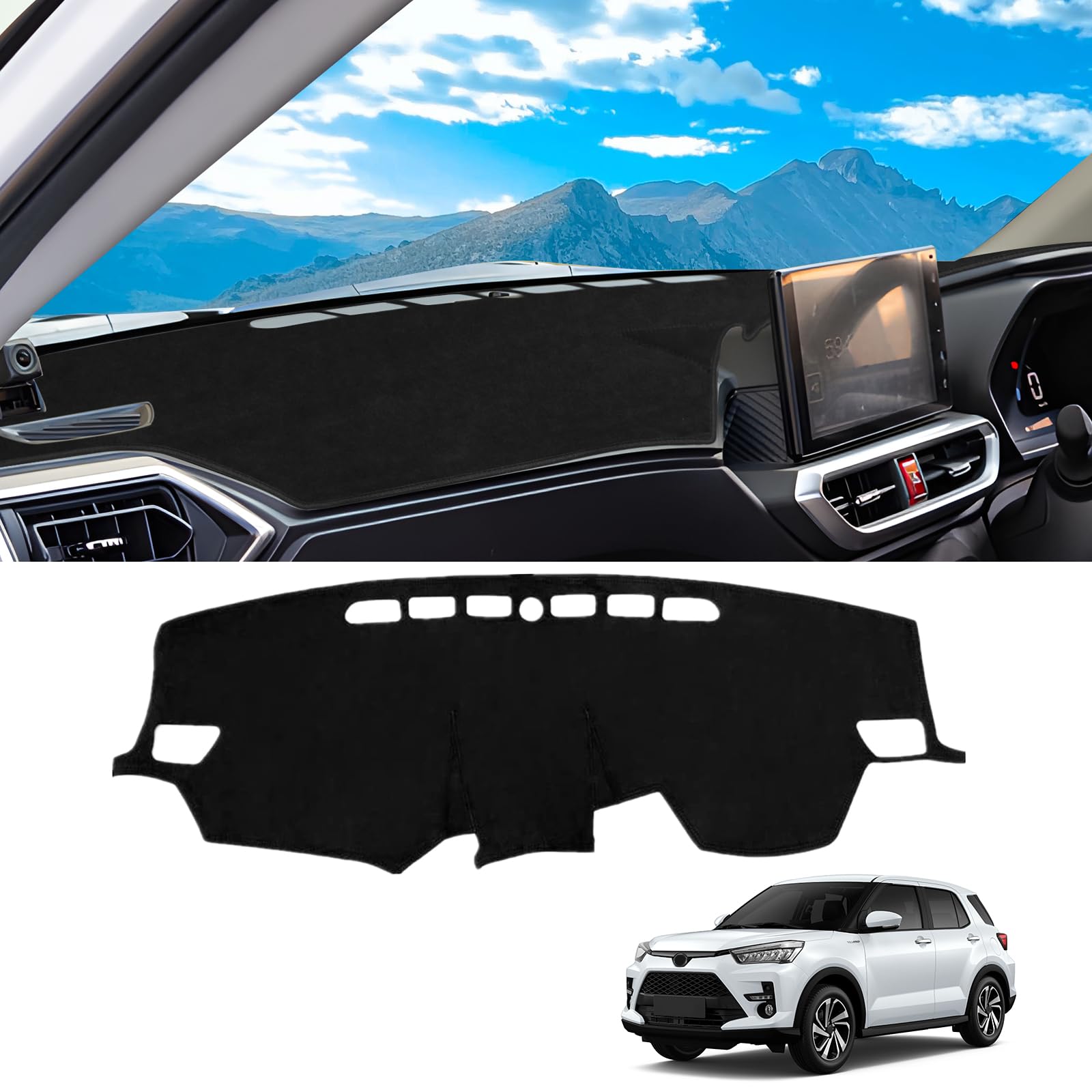 

Коврик на приборную панель, специально для RAIZE типа A200A A210A, чехол на приборную панель, детали интерьера, защитный коврик для приборной панели, защита от солнца A200A/210A (Toyota ПОДНЯТЬ)