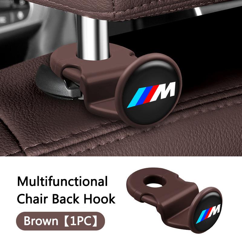 WCHT7 Car Interior Hanging Storage Hook Clips Organizer For BMW M Performance F20 F40 F22 F30 E90 F32 F06 F07 F46 E60 M5 Sticker
