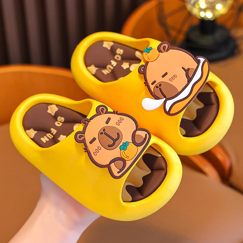 Kapibara Summer Children's Sandals Boys and Girls Non-Slip Indoor Bathing Big Kids Soft Sole Sandals
