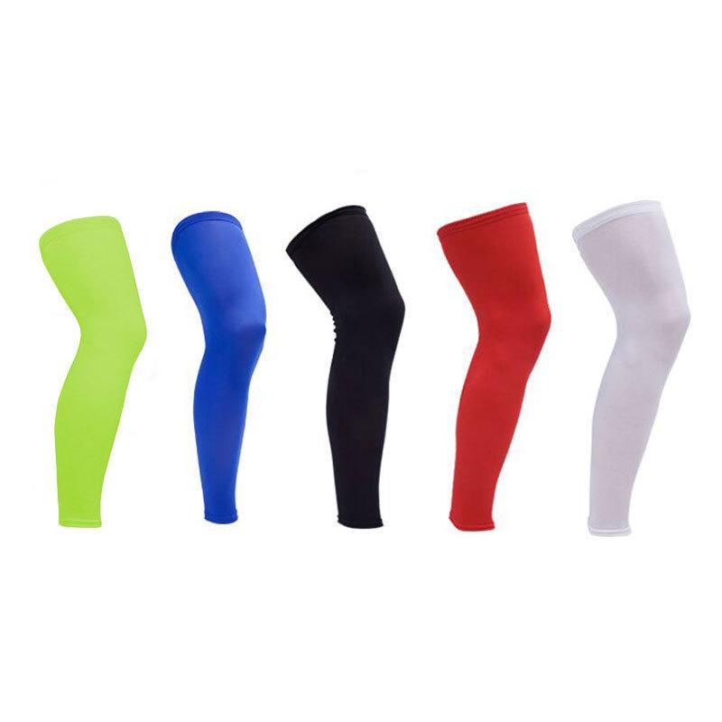 1Pcs Full Leg Sleeves Long Compression Leg Sleeve Knee Sleeves Protect Leg, For Man Women Basketball Cycling Football Running