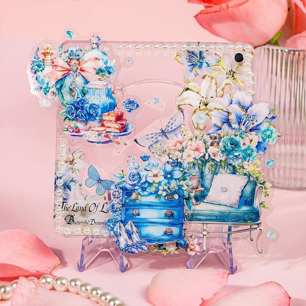10 Stück Aufkleberpaket der Girls Life Museum-Serie, Material, perfekt für Journaling, DIY, Scrapbooking, Zubehör