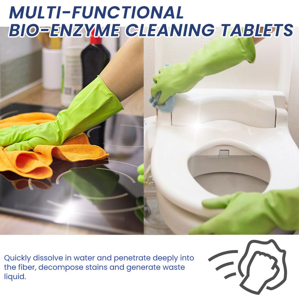 Multi-functional Bio-enzyme Cleaning Tablets Washing Machine Laundry Cleaning Effervescent Tablets Fabrics Clothes Clean