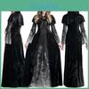 Enchanting Halloween Vampire Long Dress For Witches Perfect For Role-playing Events