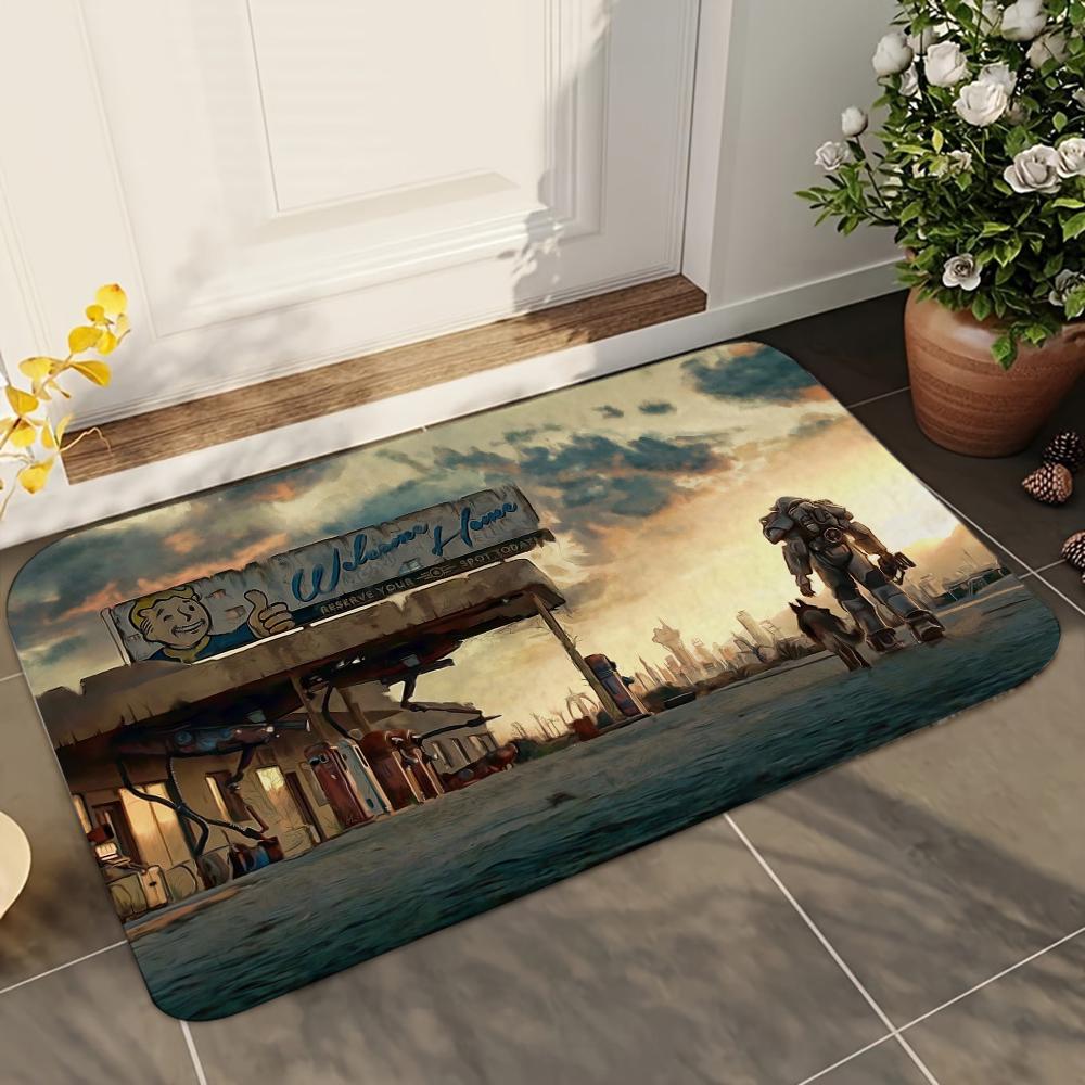 1 szt. Mata łazienkowa Fallout Chłonna Mata Antypoślizgowa Dekoracja Domu Artykuły Dywany Mata na podłogę do kuchni domowej