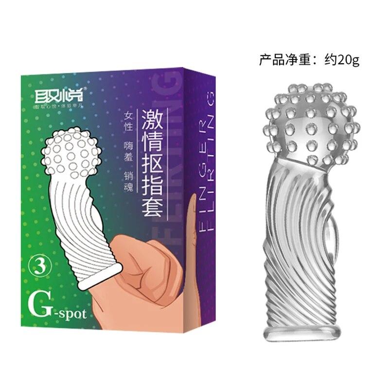 Clitoris Stimulate Condoms for Women Vaginal Sex Finger Sleeves Penis G Spot Massage Sex Toys For Couples Finger Extender