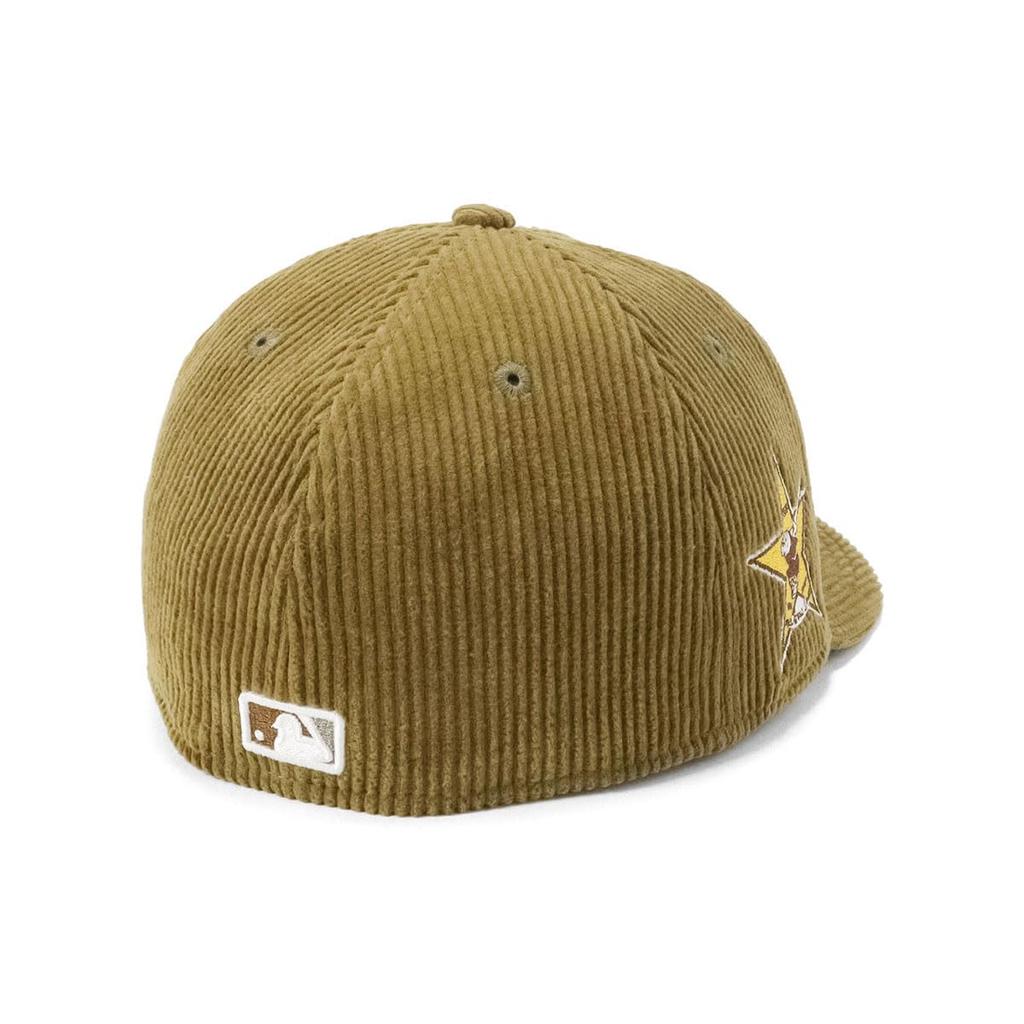 New Era LP 59FIFTY Cap MLB San Diego Padres Corduroy Side Patch ONSPOTZ Exclusive, Low Profile, 7 1/8 (SD Khaki Beige)