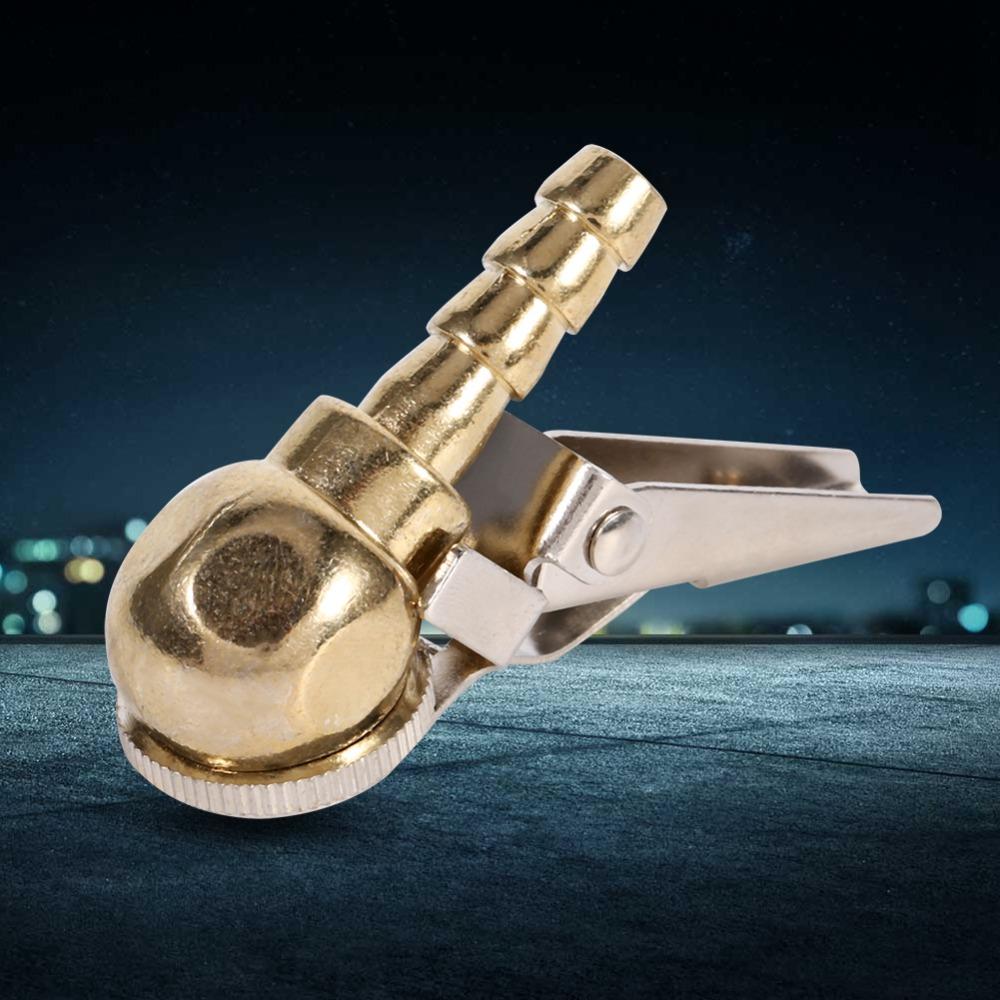 Closed Flow Ball Foot Air Chuck Brass Body Tire Inflation Connector Car/Motorcycle Tire Inflation