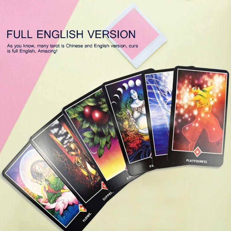 1 Box Osho Zen Tarot Card Reasoning Tarot Card Board Game Card, A 78 Deck English Visions Divination Edition Board Playing Game