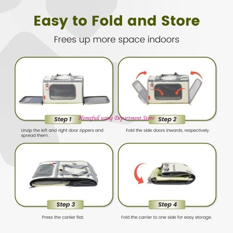 Pet Cats Carriers Bag Big Capacity Backpack Breathable Spacious Carrying Bag