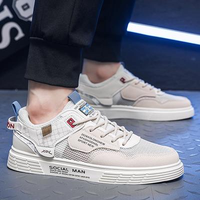 Herren Freizeitschuhe Skateschuhe Leichte Herrenschuhe Flache Schnürsneaker Männlich Sommer Reise Tenis Masculino