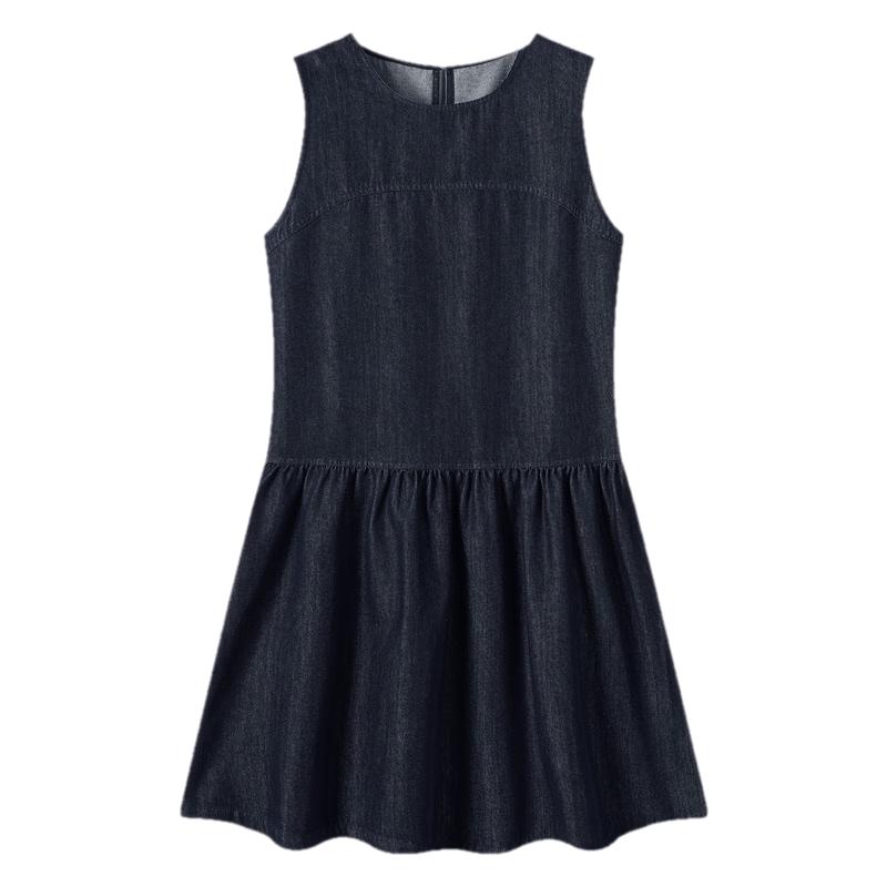 TonLion Women s Summer A-Line Denim Dress S
