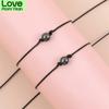 DIY Charm Schwarzer Faden Paare Armband Magnetischer Hämatitstein Armband Perlen Verstellbare Armreifen Frauen Mann Glückswunsch Schmuck
