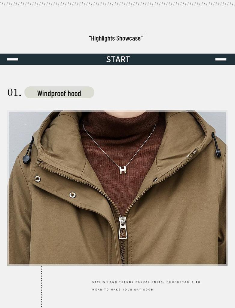 Women's 2024 Winter Fleece-Lined Hooded Parka: Loose Mid-Length Thickened Workwear Cotton Coat