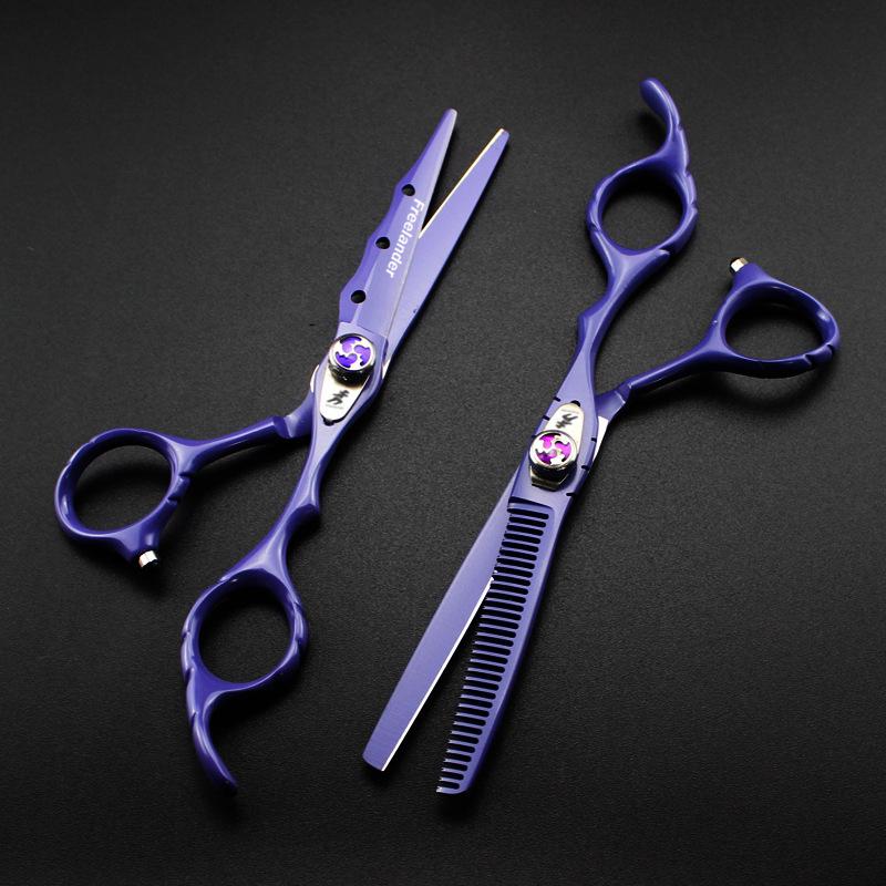 6.0 Inch Shin Gyosha Violet Hairdressing Scissors - Straight, Bangs, Thinning Scissors
