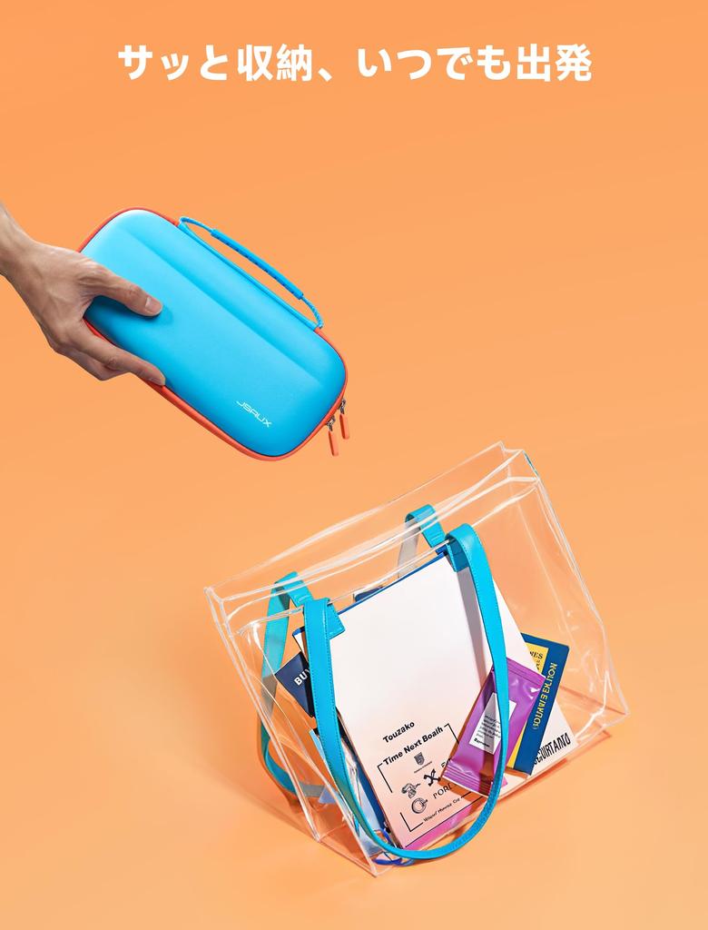 JSAUX Slim Carrying Case for Nintendo Switch 2 with 10 Game Card Portable Switch 2 Protective Hard Shell for Travel and BG0119 (2025), Slots, Case,